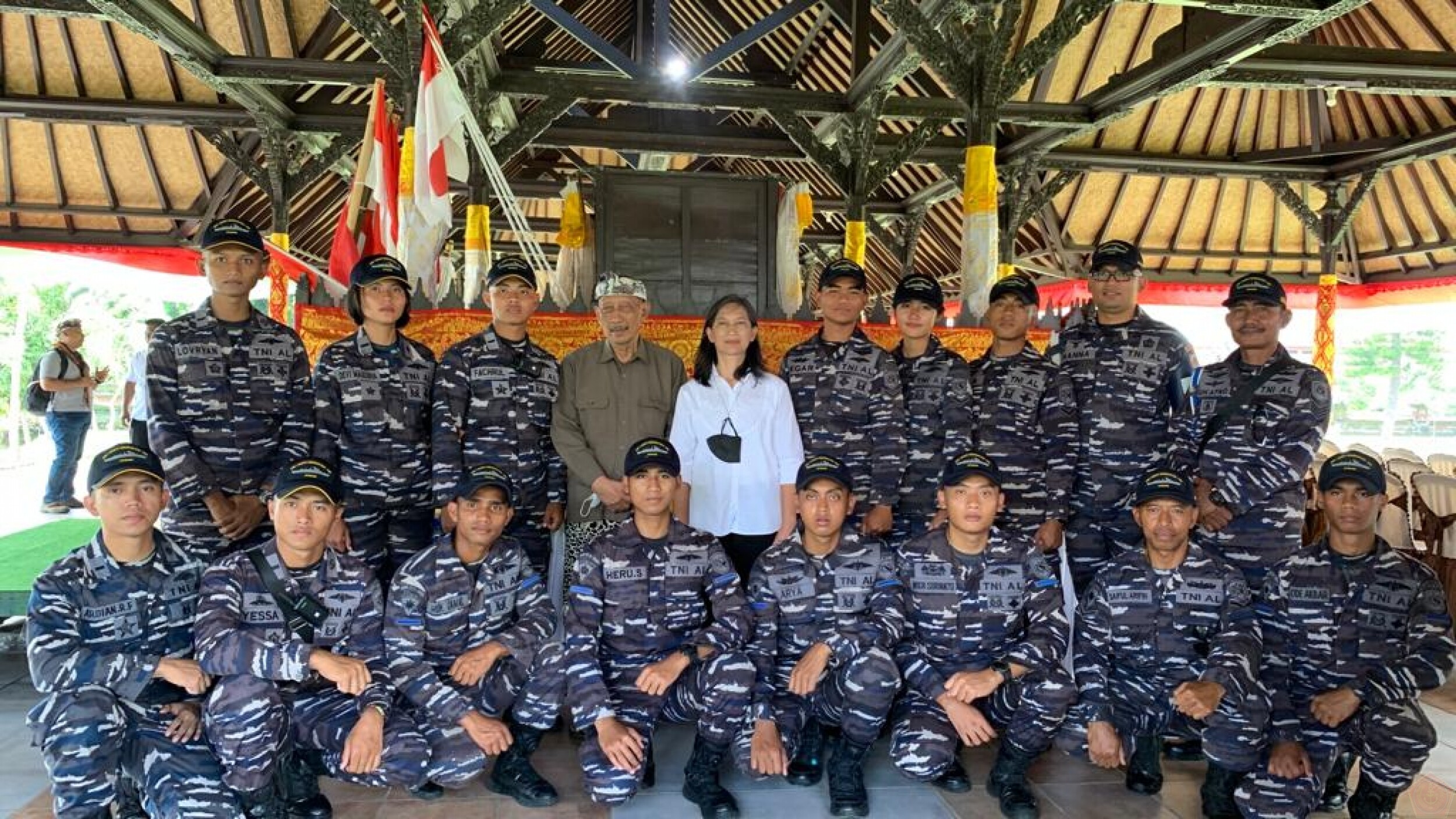 Saat prajurit KRI I Gusti Ngurah Rai (KRI GNR-332) melaksanakan kunjungan ke Monumen Puputan Margarana